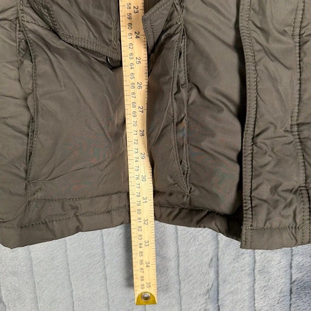 Tommy Hilfiger Mens XXL Down Filled Field Jacket Olive Brown Puffer Utility Coat